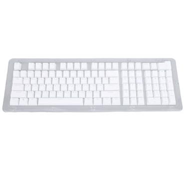 Imagem de Captas de Chave de Teclado Em árabe, Estilo de Teclado Mecânico de Estilo Minimalista 112 Teclas Compatíveis Com 61 64 68 84 87 96 98 100 104 108 Teclados Premium Plástico (Branco)