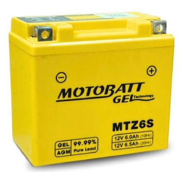 Imagem de Bateria Motobatt Gel Mtz6s 6ah Honda Pcx 150 Xre300 Cg 150