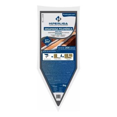Imagem de Argamassa Polimérica Hiper Liga 3Kg Blocos E Tijolos - Hiperliga