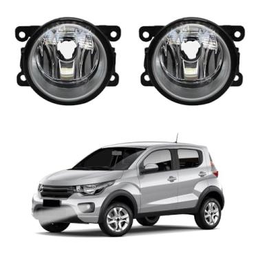 Imagem de Par Farol de Milha para Mobi 2017 a 2025 Farolete Auxiliar Neblina