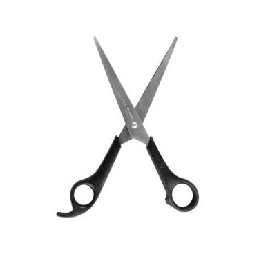 Imagem de Tesoura de Barbeiro Profissional, 19cm, Aço Inoxidável, Kit com 2 Unidades