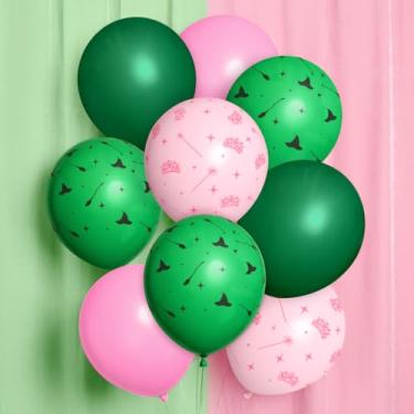 Imagem de xo, Fetti Pink + Green Witch Latex Balloons - 24 pk, 12" | Birthday Decorations, Kids Wizard Decor, Bachelorette Supplies, Girls Party Favor
