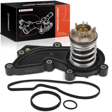 Imagem de A-Premium Conjunto De Alojamento Do Termostato Líquido Arrefecimento Motor Compatível Com Audi Q7 2018-2019, A6 Quattro 2016-2018, A7 A8 2015-2018, Substitui Por 06E121111An, 06E121111Ar