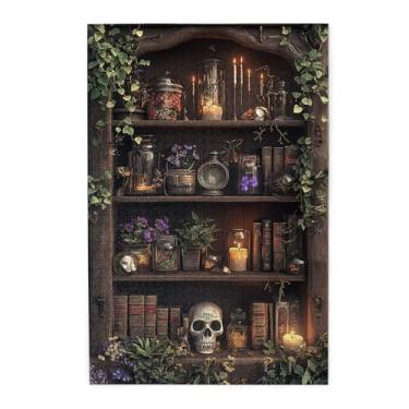 Imagem de MA6GE8DE Puzzles for Adults 1000 Pieces Witch's Bookshelf,Enchanted Spellbooks & Mystical Decor,1000 Piece Jigsaw Puzzle for Adults Challenging Charm Puzzle for Game Night