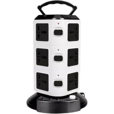 Imagem de Torre de Tomada Elétrica com 12 Entradas Universais, 2 Portas USB e 1 Tipo-C, 2500W, 10A, Bivolt, Cabo de 3m, Plug Padrão Brasileiro, Protetor de Sobrecarga, Filtro de Linha para Casa e Escritório