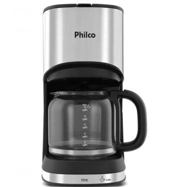 Imagem de Cafeteira Philco Compact Black Inox 550w 15 Xicaras 110V