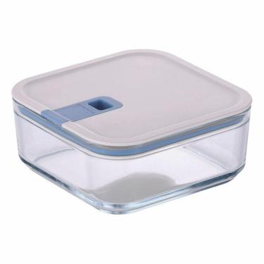 Imagem de Pote De Vidro Hermético Quadrado - Tampa Com Alavanca - 1100