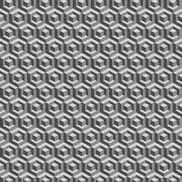 Imagem de Papel De Parede Fiesta Modern Geométrico 3d Cinza Escuro 543214 Fiesta Modern 543214