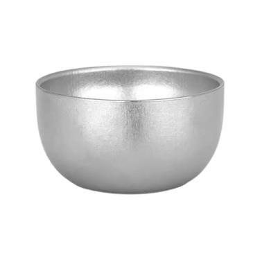 Imagem de TIBROMTACK Conjunto de chávenas de chá de camada dupla de titânio leve | Conjunto de copos de chá saudável e seguro colorido | Caneca de café de saquê para acampamento ao ar livre, utensílios de mesa