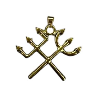 Imagem de Pingente Tridente Pomba Gira em Metal - Escolha a Cor