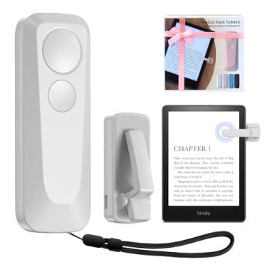 Imagem de Virador de página de controle remoto RF para eReaders Kindle Paperwhite Kobo, virador de página Kindle para gravação de vídeo da câmera e selfie do obturador, acessórios de leitura de eReaders na cama