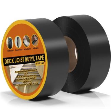 Imagem de Fita de viga de convés JOAPRIL impermeável anticorrosiva 50m 2 rolos