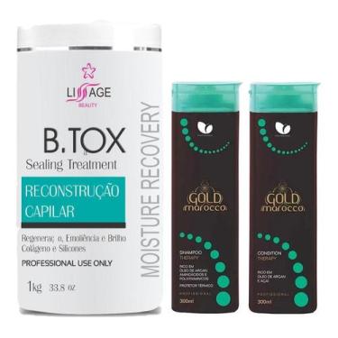 Imagem de Kit Botox Capilar Profissional Redutor De Volume Selafix Fit - Lissage