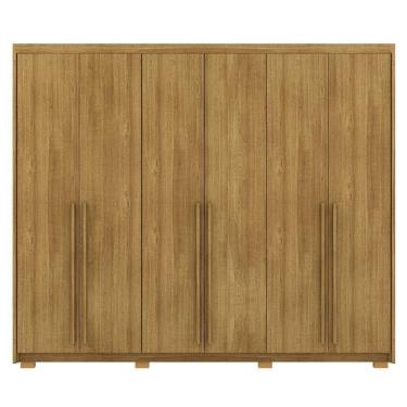 Imagem de Guarda Roupa Casal 6 Portas 3 Gavetas MDF 275 Cm Vlr Nature