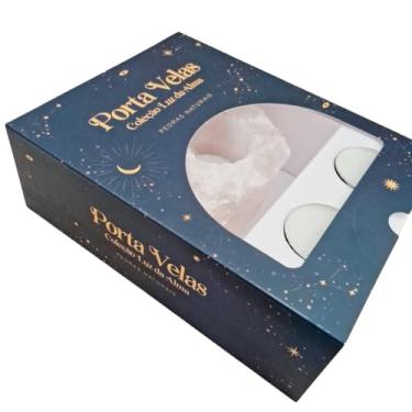 Imagem de Patuá Cristais, Porta Vela Quartzo Rosa Bruto - Coleção