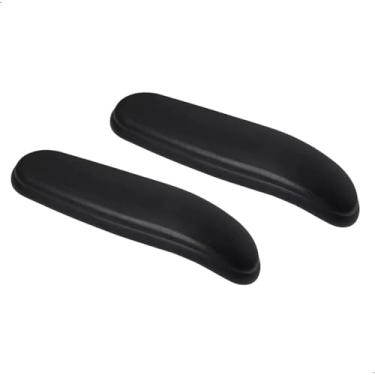 Imagem de Apoio de Braço em PU para Cadeira de Escritório 25,5 x 7 cm Ergonômico Preto