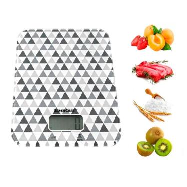 Imagem de Balança Digital de Precisão Cozinha até 5kg Receita Branco