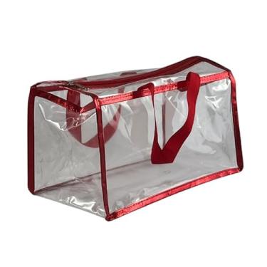 Imagem de Necessaire Frasqueira Organizadora Transparente (Vermelho)