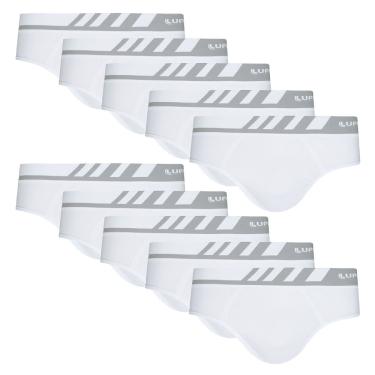 Imagem de Combo Com 10 Cueca Slip Lupo Microfibra Sem Costura 691 Nf