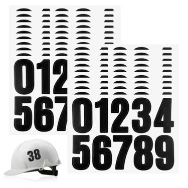 Imagem de Yuomeaz 200 adesivos numéricos, 20 folhas de vinil preto de 3,8 cm em números, 0-9 adesivos à prova d'água para capacete, caixa de correio, caixa de correio, caixa de carro, caixote