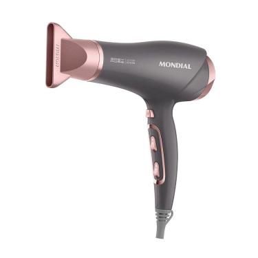 Imagem de Secador de Cabelo Mondial SCN-11 2000W | 3 Temperaturas + 2 Velocidade, Grafite/Rose