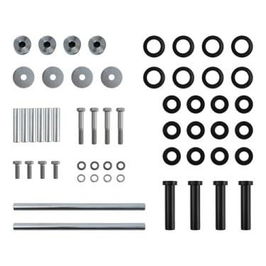 Imagem de maXpeedingrods Rear Left & Right A-Arm Bushing Shafts Blots Kit for Polaris Sportsman 400 450 500 600 700 800 Replace # 5020826 5434548 5434551 5133806 5434550 5631142