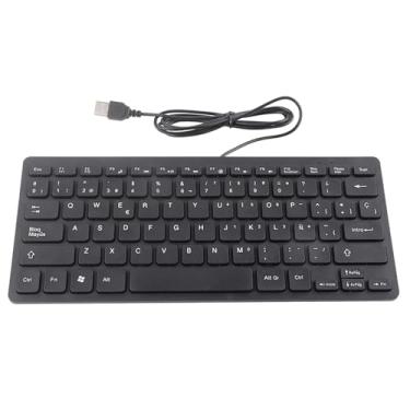 Imagem de Zerone Mini -Teclado, Mini -Teclado Espanhol Portátil Com Fio, Interface USB para Computadores de Mesa Ultra Thin 78 Teclado Teclado