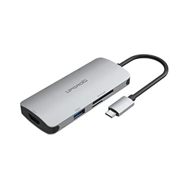 Imagem de Hotfun×Upgrade Hub USB C 7 em 1 UpGROW MacBook HOTFUN×UPGROW Adaptador USB C Dongle, 4K HDMI USB 3.0 leitor de cartão SD/TF 100W PD (versão mais recente)