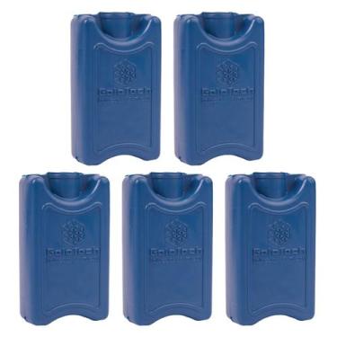 Imagem de Kit 5 Gelo Placa Gel Artificial Reutilizável Rígido 100ml - Gelotech