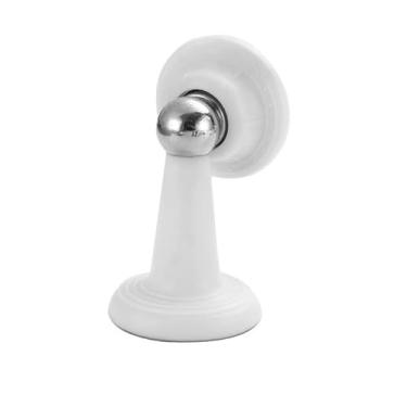 Imagem de Trava Prendedor Batetor Fixador Porta Imã Magnético Adesivo Inox Tamanho P G(Branco G,Sem Parafuso)