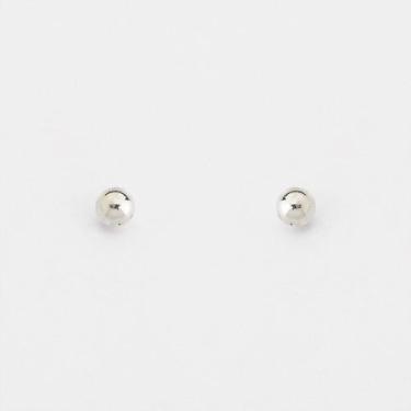 Imagem de Brinco Bolinha Polida Prata 925 - Atraktiva Jóias, 4mm
