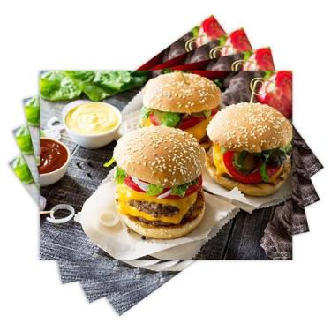 Imagem de Jogo Americano com 4 peças - Hambúrguer - 1711Jo - Allodi