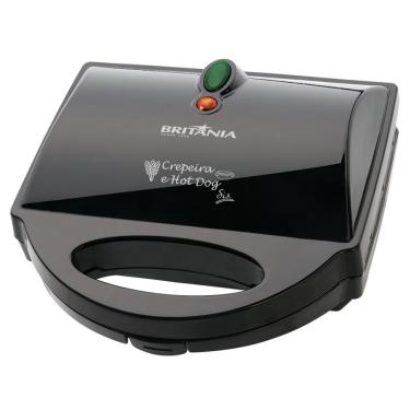Imagem de Crepeira Britânia Six Chapas Antiaderentes 850 Watts Preta - Preto