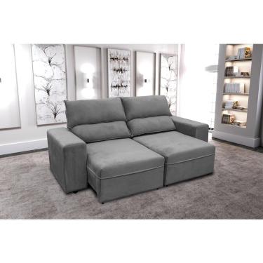 Imagem de Sofá RBF Móveis México 3 Lugares 200cm Retrátil Reclinável Molas Ensacadas