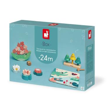 Imagem de Brinquedo Infantil Janod Box-24 Meses com 4 Jogos Didáticos em Madeira