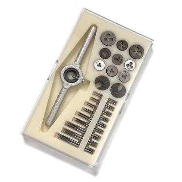 Imagem de FUZIDDN Conjunto de mini torneira e matriz 31 peças M1-M2.5, kit de reparo de rosca para parafusos e parafusos pequenos, substituição para U7V-9PB-MX3394