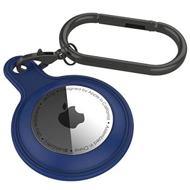 Imagem de Punkcase Capa de silicone para capa protetora antiarranhões com chaveiro para etiquetas de ar | Fixa-se firmemente a chaves, mochilas e bagagens [azul cobalto]