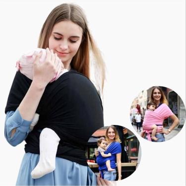 Imagem de Wrap Canguru Bebe Passeio Canguru Carregar Bebe Canguru Azul