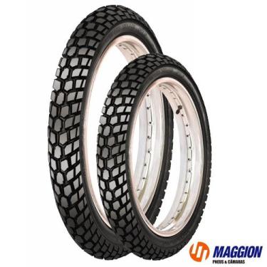 Imagem de Par Pneus Moto Maggion St6 Cravo 80 100 14 E 60 100 17 Biz Pop