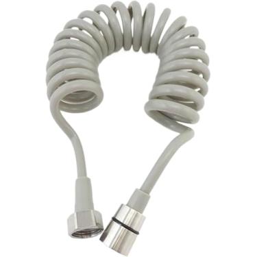 Imagem de Tubo De Chuveiro Mangueira Água De Plástico Vaso Sanitário Bidê Pulverizador Chuveiro Flexível Mangueira Linha Telefônica Acessórios De Banheiro, Grey, 200cm