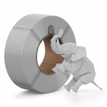 Imagem de Filamento Bambu Lab para Impressora 3D PLA Basico - Light Gray - 1,75mm - 1Kg (Refil - Sem carretel)