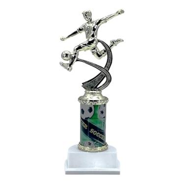 Imagem de Express Medalhas 1 Pacote Troféu de Futebol Masculino, 25 cm de altura, Bright Gold Awards Youth Team Trophies Award Tournament Winner Event Prize Party Favor ATR3