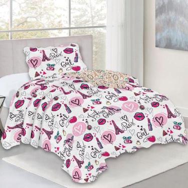 Imagem de Colcha Solteiro Jolitex Ultrasonic Dyuri Infantil Kids 1,60x2,40, Eiff