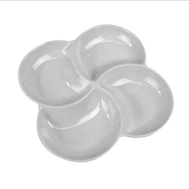 Imagem de Petisqueira De Melamina 4 Divisões 21,6X21,6Cm