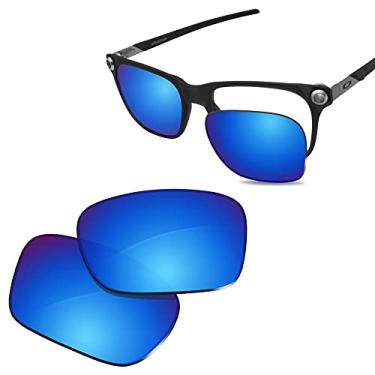 Imagem de Glintbay Lentes de óculos de sol de substituição 100% precisas para Oakley Apparition OO9450 - Espelhado azul gelo polarizado