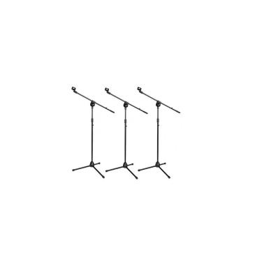 Imagem de Kit 3 Und Pedestal Konect Pt-90 Tripe C/Base Para Microfone