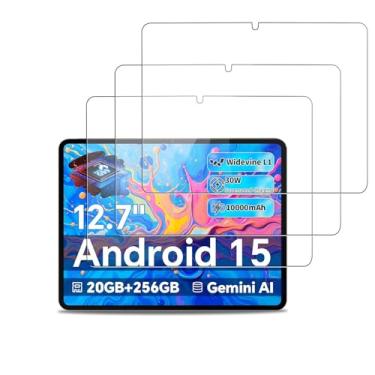 Imagem de NOUKAJU [Pacote com 3] Protetor de tela para tablet TECLAST ArtPad Pro de 12,7 polegadas, vidro temperado HD, dureza 9h, arranhões, anti-impressão digital, protetor de filme de vidro temperado para