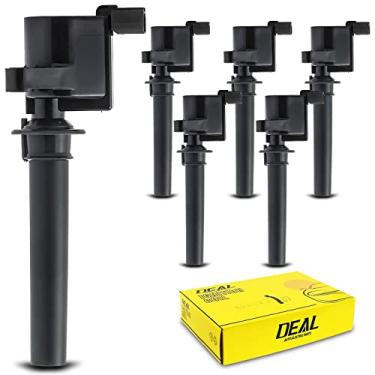 Imagem de Pacote de 6 novas bobinas de ignição para Ford Escape Five Hcents Freestyle Taurus Mazda Tribute Mercury Mariner Montego Sable 3.0L V6 compatíveis com DG486 DG500 DG513 FD495