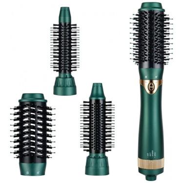 Imagem de Escova Rotativa Modeladora com 3 Acessórios, 110V, SINPERNE SM 5258, Verde
