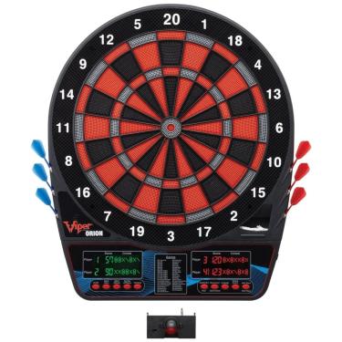 Imagem de Jogo De Dardos Eletrônico com Pontas Suaves e Marcador de Linha LaserLite, Vermelho e Preto,8 jogadores.Viper